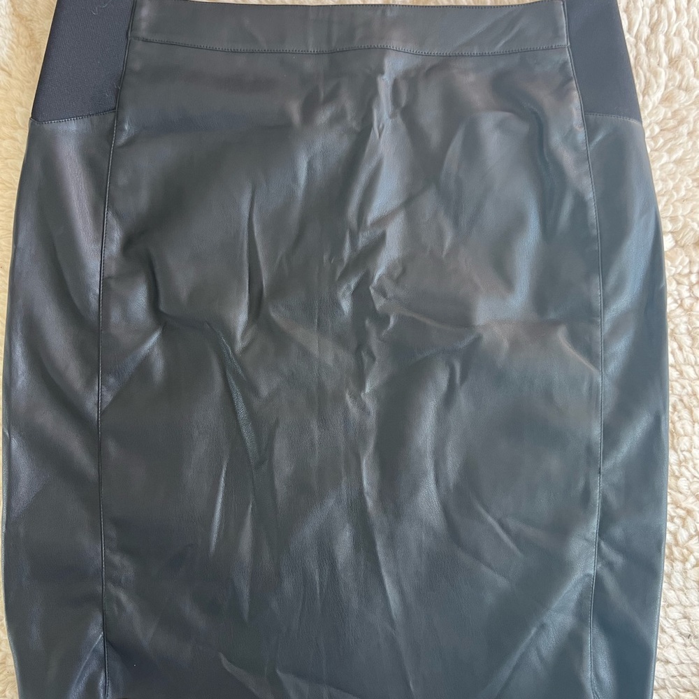Sunday in the City PU leather midi skirt size 18 BNWT - Picture 6 of 6